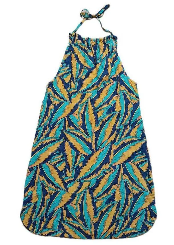Prana Epicanopy Dress in Tropic Panama Palms Halter Size SMALL NEW - Image 3