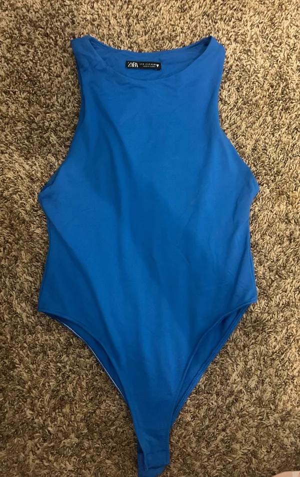 Blue ZARA Bodysuit - Image 2