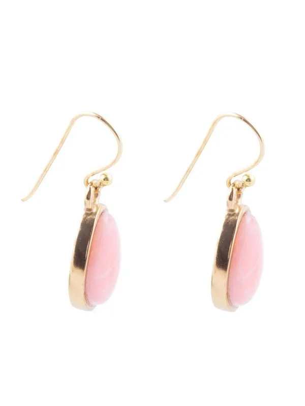 Pink Opal Drop Earrings - Image 2