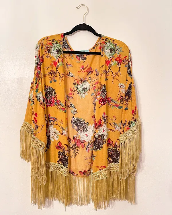 Floral Kimono Yellow - Image 2