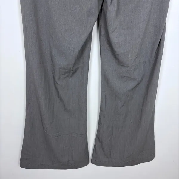 American Eagle Baggy Flare Trouser Grey Flat Front Office Business Casual 10 - Image 8