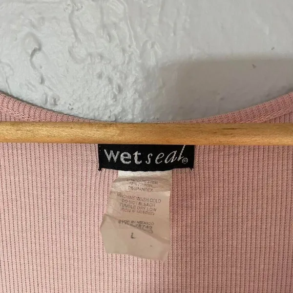 Vintage Wet Seal Dress‎ Y2K Women's Pastel Pink Soft Girl A-line sz Small - Image 4