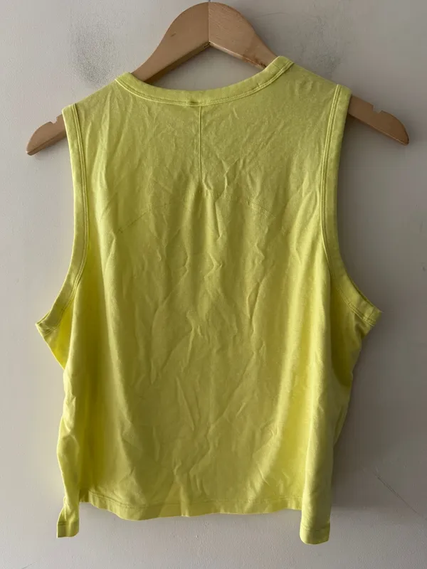 Lululemon Classic-Fit Cotton-Blend‎ Tank Top Electric Lemon - Image 4