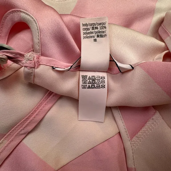 Victoria’s Secret Sz M Pink Stripe Camisole Satin Cropped - Image 6