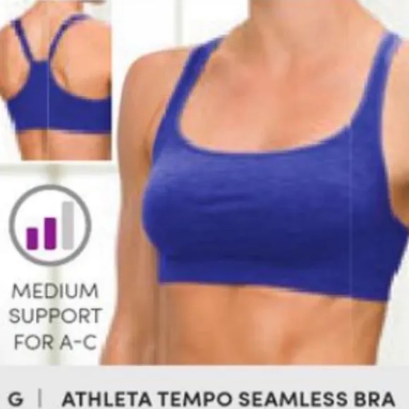 Athleta Tempo Seamless Sports Bra Medium - Image 2