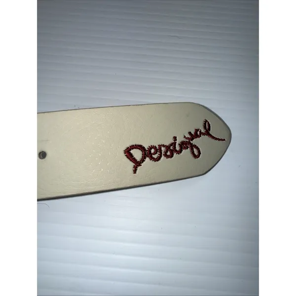 Unique Desigual Authentic White‎ Brightly Embroidered Belt Boho - Image 8
