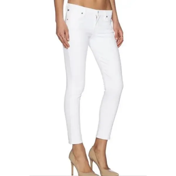 Citizens of Humanity‎ Women's White 25 Avedon Skinny Low Rise Jeans - Image 10