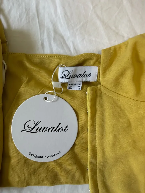 Hello Molly brand new corset yellow top - Image 3