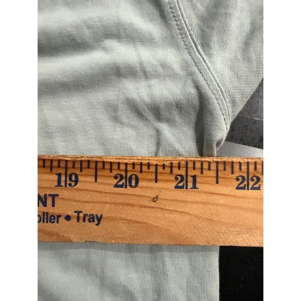 Lululemon Back in Action Long Sleeve Shirt Sage Green‎ Relaxed Fit Size 10 flaw - Image 7