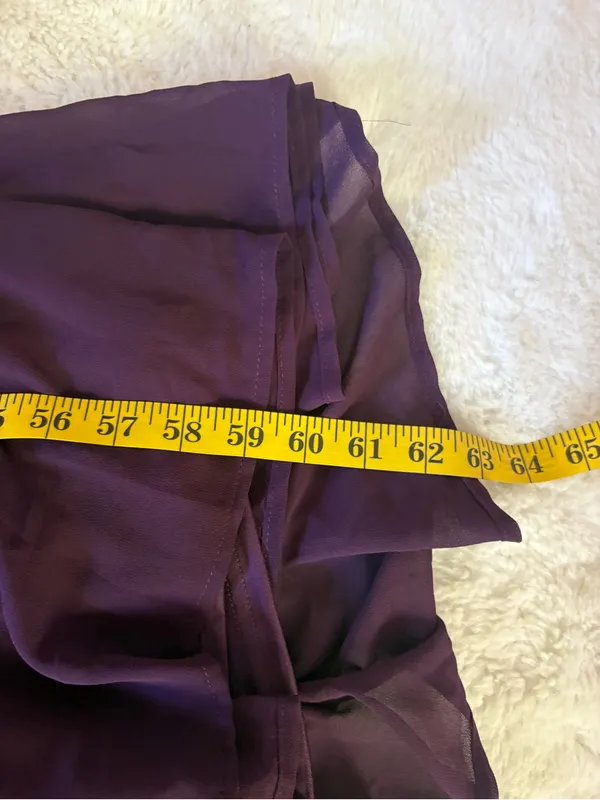 Lulus Soiree Celebration Purple Ruffled Lace-Up Maxi Dress Size XL Formal - Image 8
