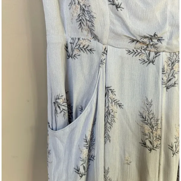 NWT Urban Outfitters UO KerriAnn lilac floral wide leg jumpsuit feminine Sz M - Image 8