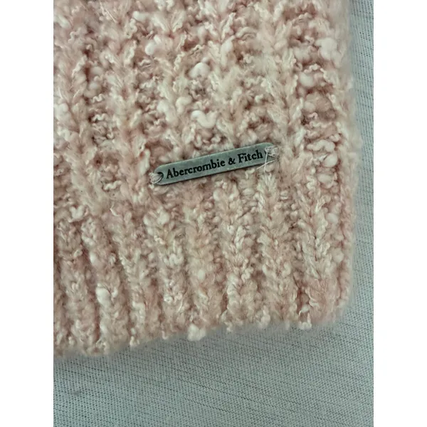 Abercrombie & Fitch Pink Cable Knit Open Front Cardigan Sweater Womens Medium - Image 4