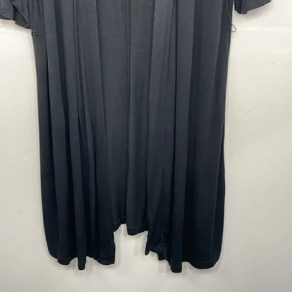 Maternity Black Long Open Front Cardigan 1/2 sleeves lightweight Large - Image 4