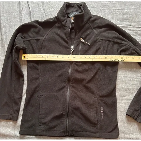 Black Diamond Womens Full Zip Fleece Jacket Black Size S Mock Neck Activewear - Image 12