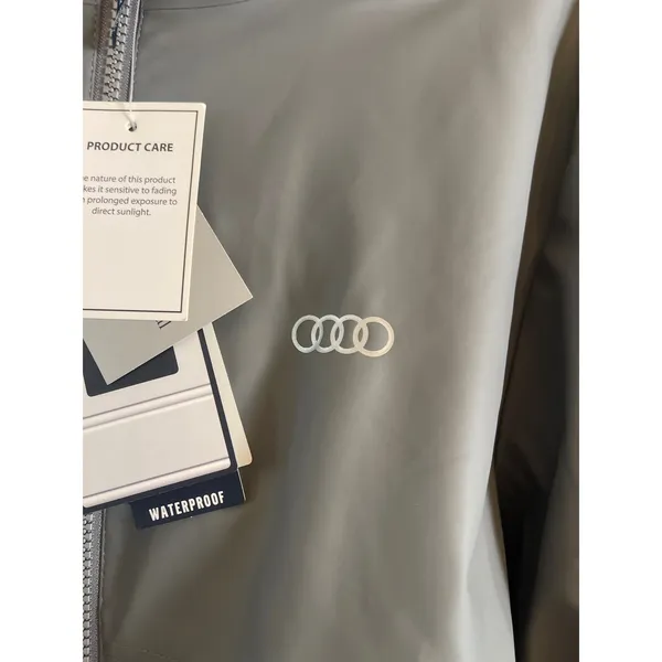 CHARLES RIVER APPAREL AUDI RAINCOAT 1/2 ZIP JACKET MEDIUM - Image 2