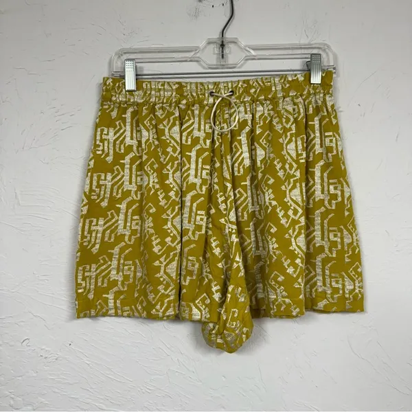 Elevenses Anthropologie Green Melora Embroidered Shorts Womens S Boho Beachy - Image 6