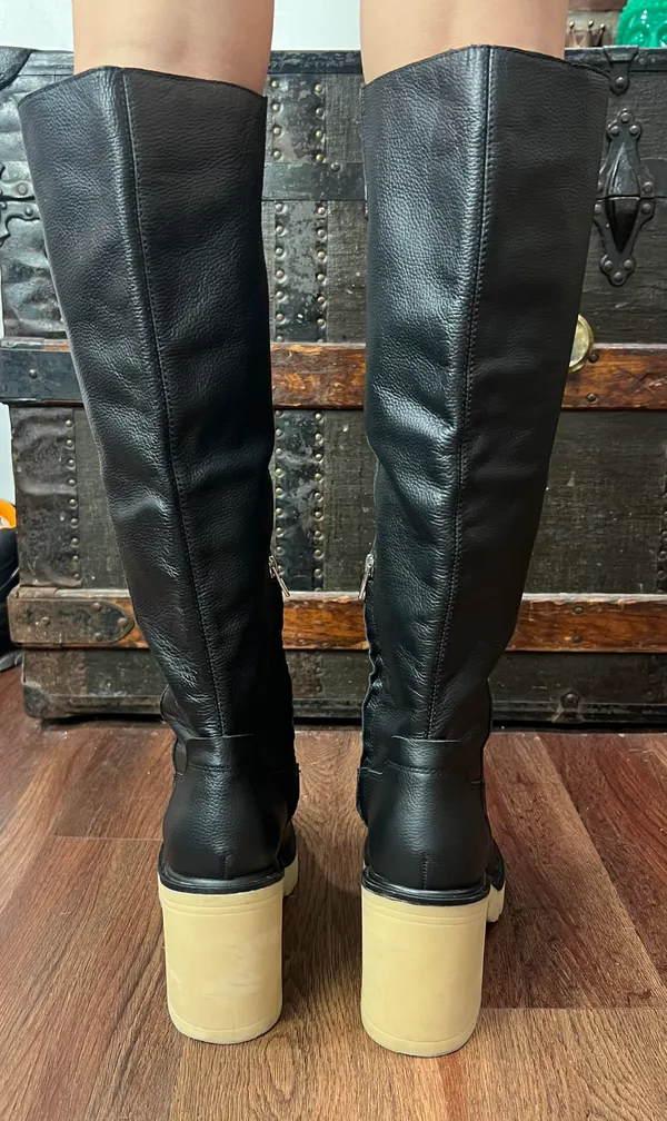 Dolce Vita Womens Corry H2O Tall Knee High Lug Sole Boots Black Size 10 - Image 5