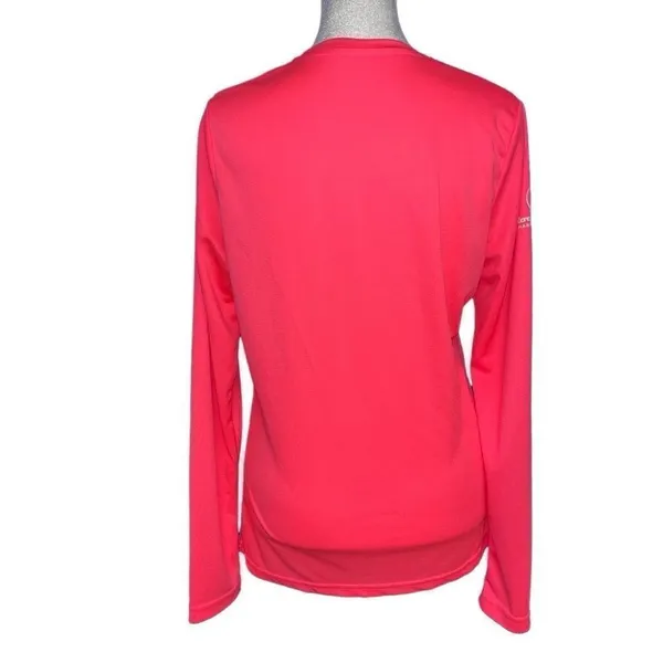 Brooks Rock N‎ Roll marathon series florescent pink long sleeve top M - Image 3