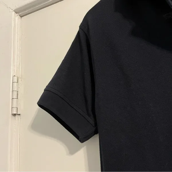 Y2K Navy Blue Golf Polo Shirt with Embroidered Logo women’s medium 2007 vintage - Image 4