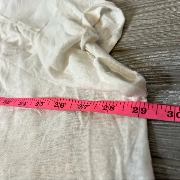 Free people Low Down Henley Top white sz M‎ - Image 9