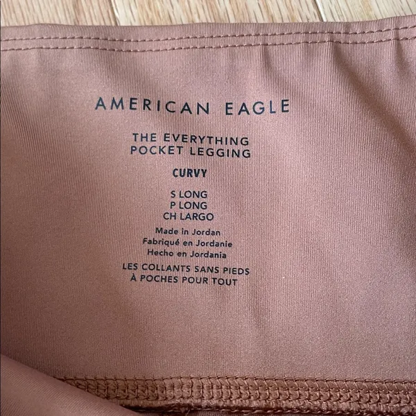 American Eagle Leggings Womens Small Curvy Long Brown The Everything Pocket - Image 4