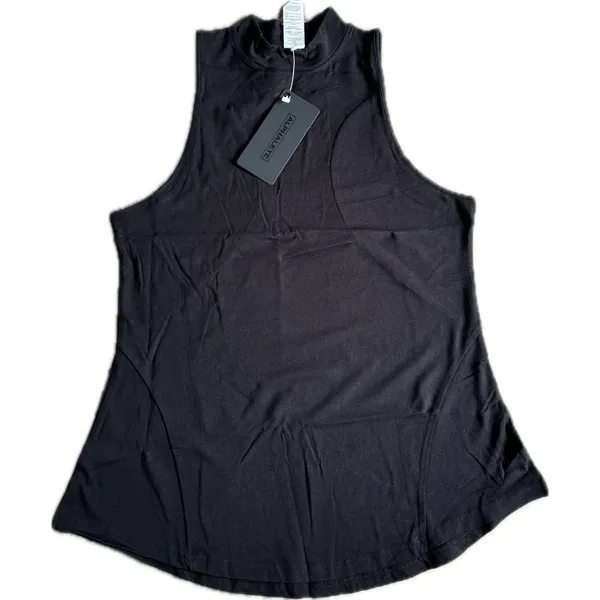 Alphalete Women's Premium Mockneck Tank - Black ,size Medium - Image 4