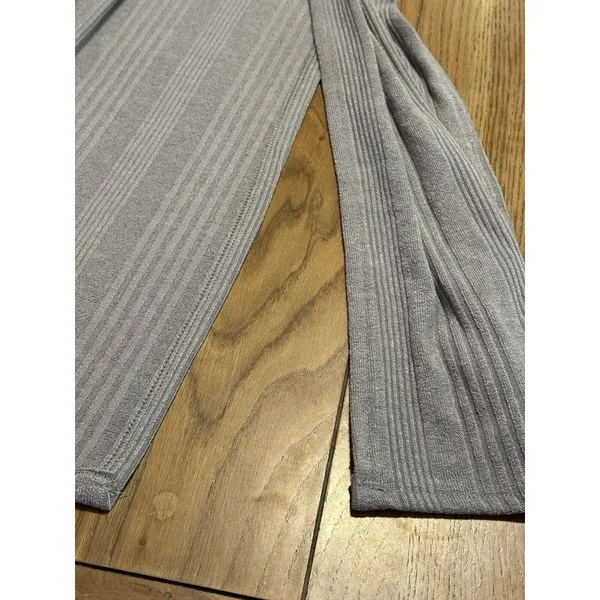 UMGEE Sweater Duster Side Slits Gray Color‎ Ribbed Cardigan Boho Hippie Medium - Image 8