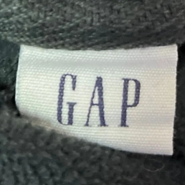 GAP Dark Gray Fleece Sherpa Long Sleeve Hoodie Hooded Sweatshirt Top Size S - Image 3