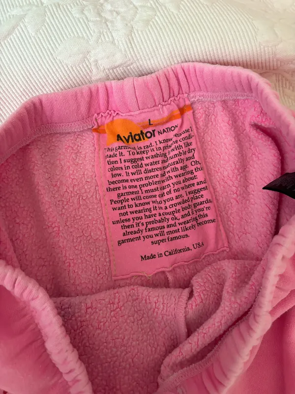 Pink Aviator Nation Sweatpants - Image 4