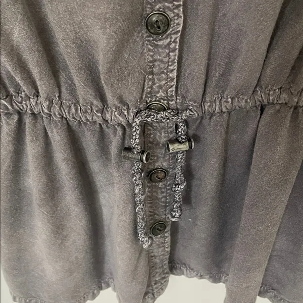 Maurices Premium Gray Mineral Wash Utility Jacket Large - Image 4