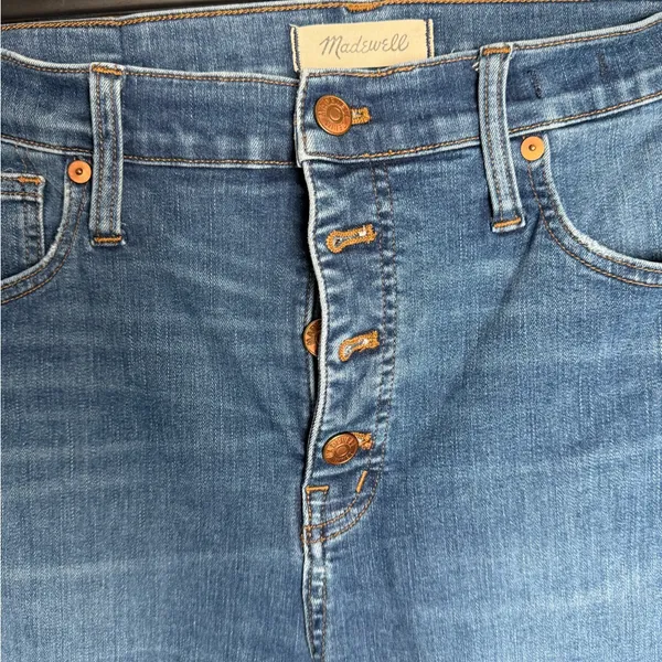 Madewell Women Size 32 10" High-Rise Skinny Jeans‎ Medium Wash - Image 3
