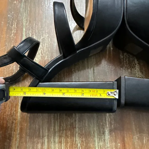 Y Not Y2K Black Platform Heels Size 9 - Image 9