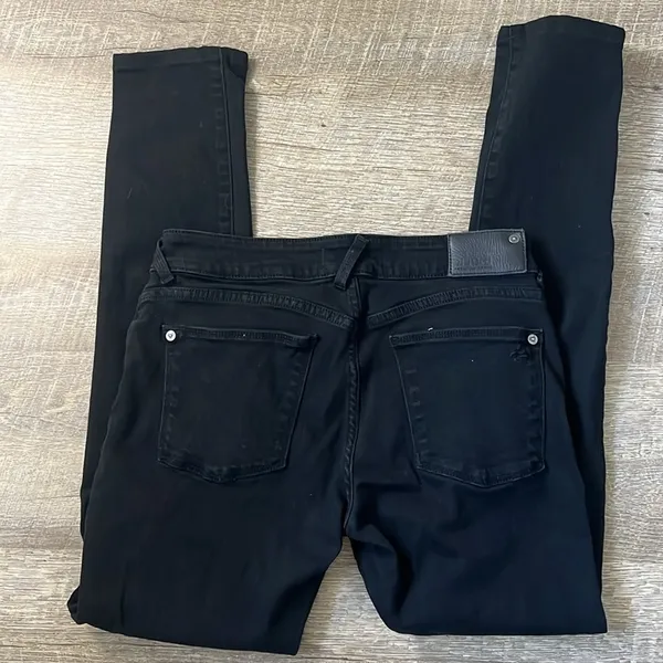 DL1961 Amanda Skinny Black Jeans Size 27 - Image 4
