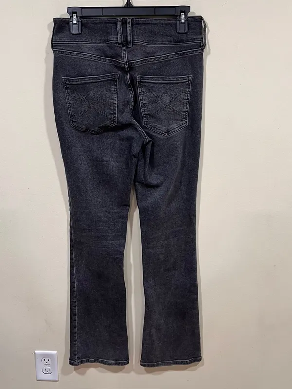 Free People Low Maintenance Mid-Rise Crop Boot Jeans Black Size 29 EUC - Image 9