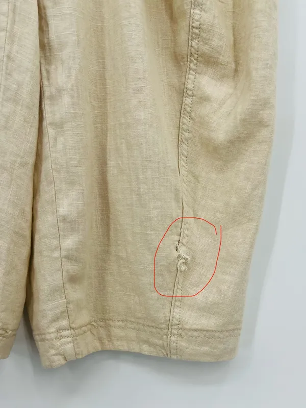 🆕 NWT Free People High Road Barrel Pants Linen Boho Wide-Leg Pockets Tan Large - Image 16