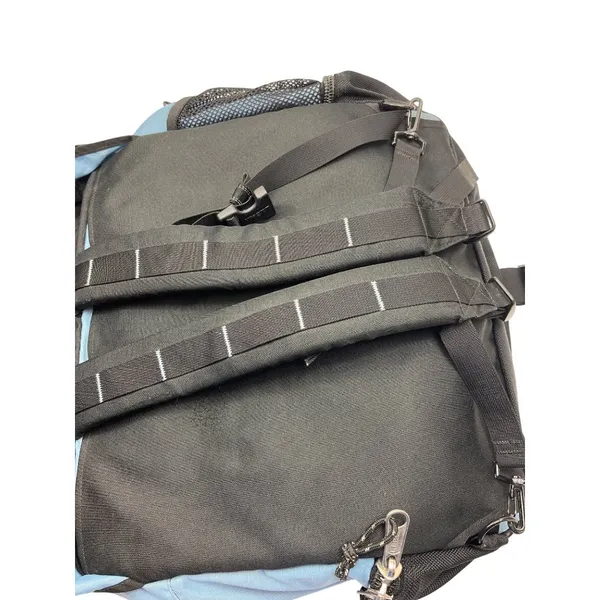 L.L. Bean Blue & Black Messenger Backpack With Multiple Compartments & Adjustabl - Image 7