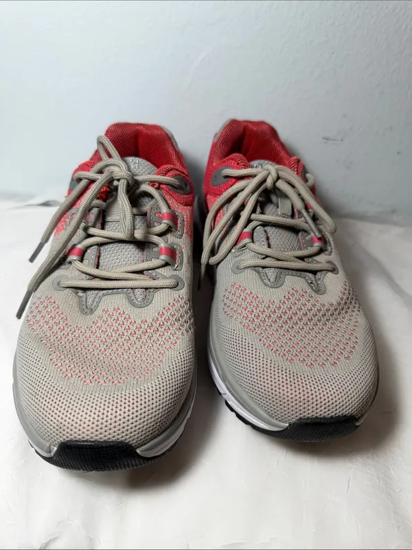 Propet Women's Gray and Coral Athletic Running Shoe - Image 2