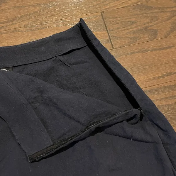 NWT Cider Navy “Wrap” Mini Skirt - Image 4