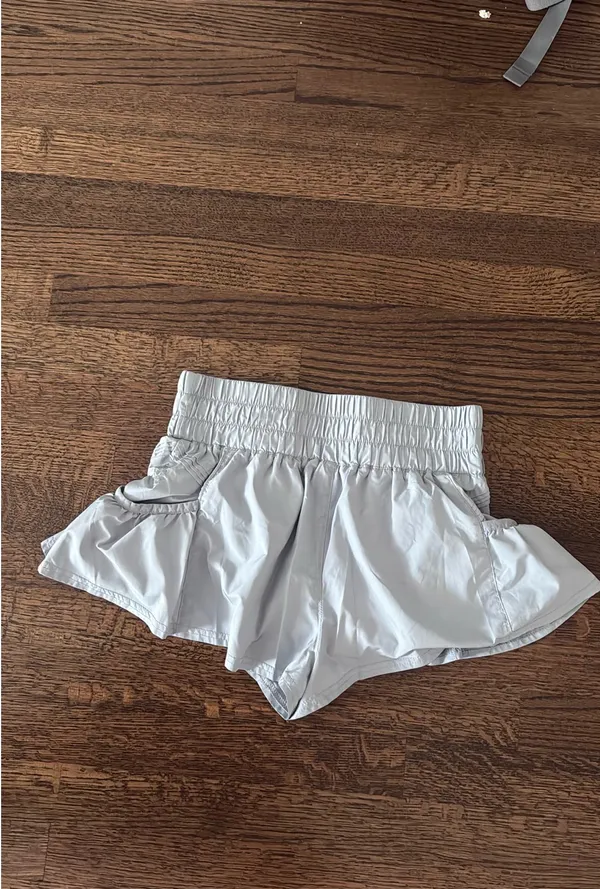 Grey Free People Get Your Flirt On Shorts - Image 2