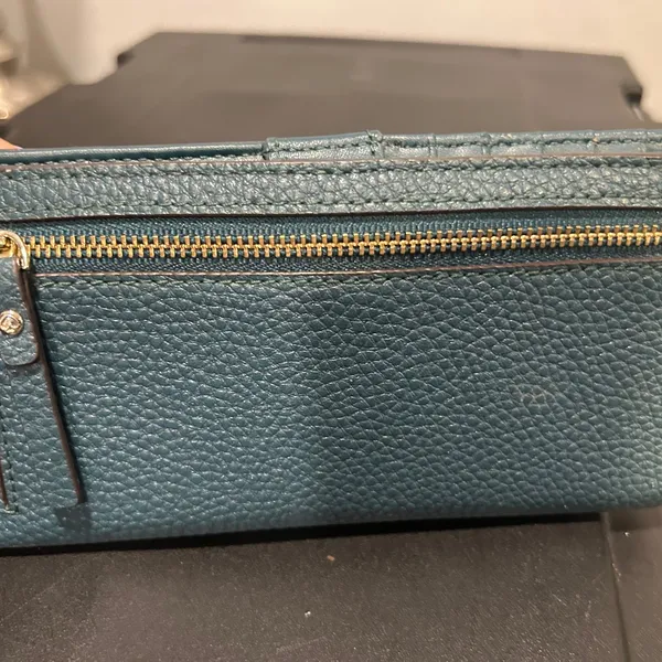 Kate Spade Blue Leather Wallet - Image 11
