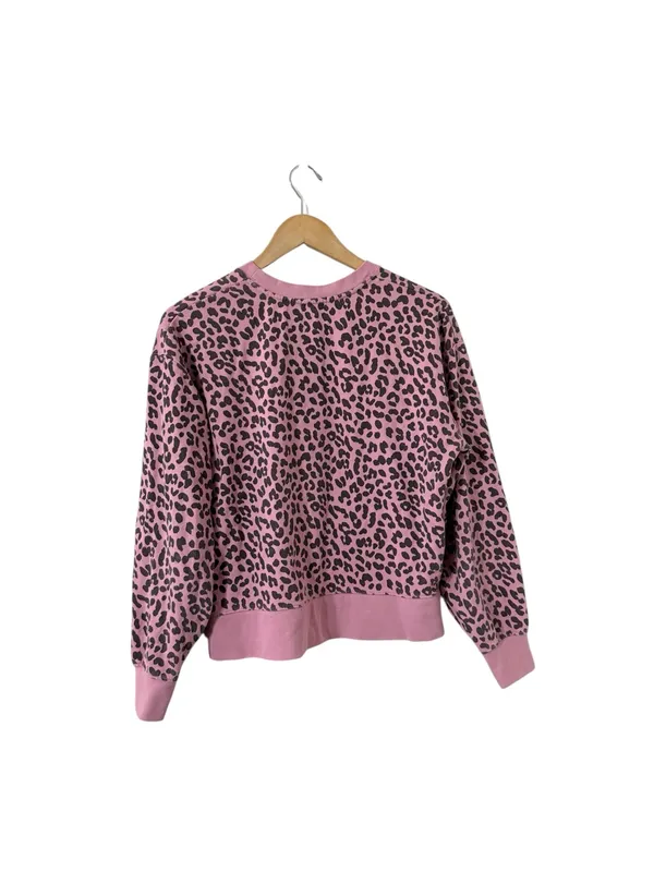 RAILS Cheetah Leopard Pink Jaguar Animal Print Sweatshirt Crew Pullover Top - Image 4