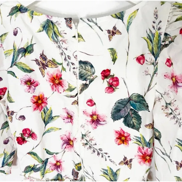 Ivy City Co Cora white floral dress Size XS - Image 7