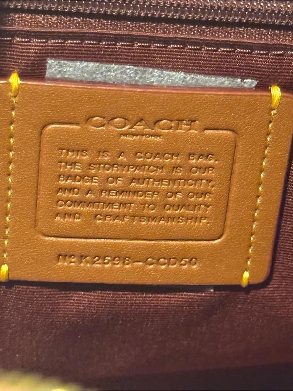 NEW Coach Medium Rowan Satchel Peony Pink Signature Refined Pebble Leather CCD50 - Image 12