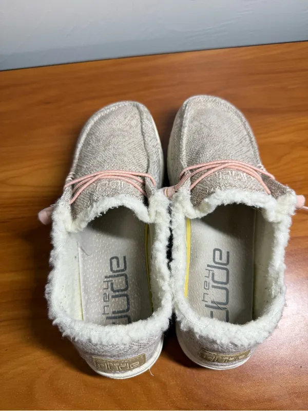 Hey Dude Wendy Tribal Earth Fur Fleece Lined Slip On Loafer Winter Casual W8 - Image 6