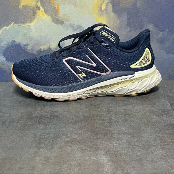 New Balance Fresh Foam X 860 Women's Navy Blue Running Shoes Size 8.5B - Image 14