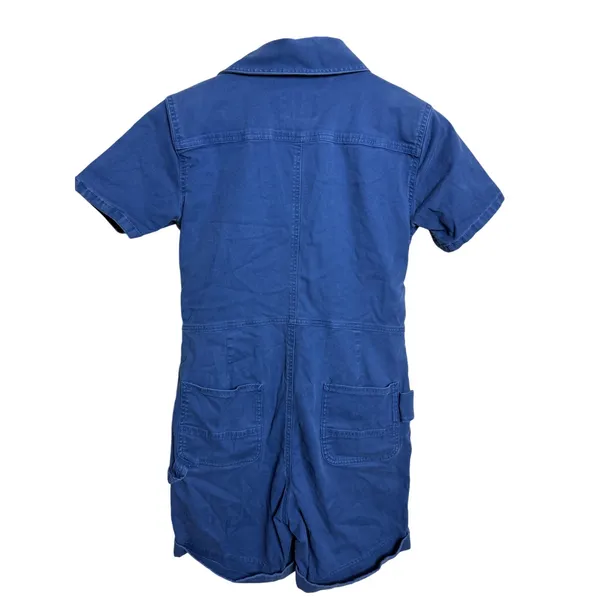 Carhartt Women’s XS TENCEL Relaxed Fit Twill Short Sleeve Shortall Deep Ocean - Image 2