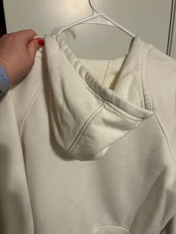 Crane Creamy White Hooded Jacket Size XL - Image 5