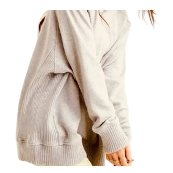 Aerie Cream Oversized Relaxed Sweatshirt - Image 2