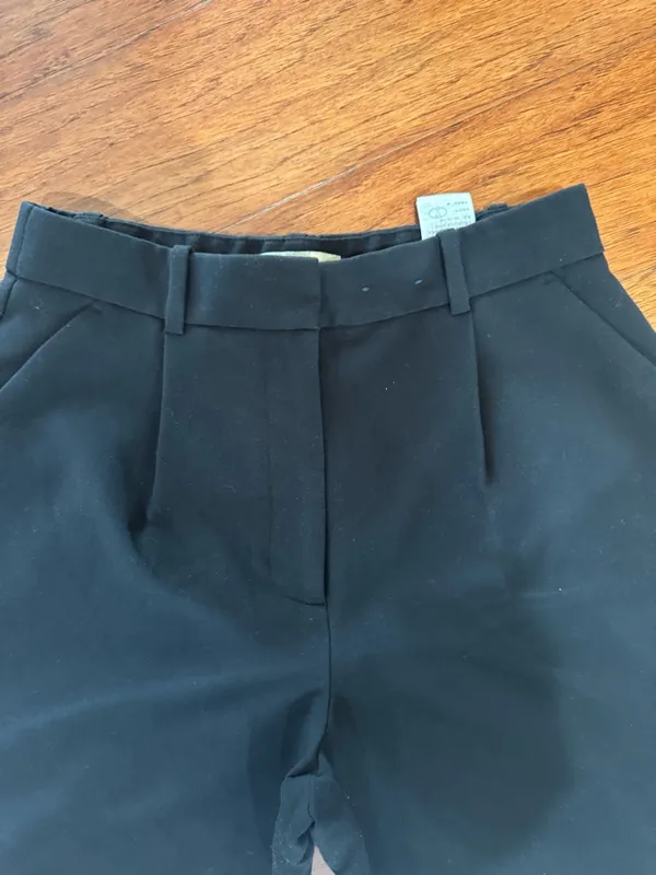 Abercrombie Quinn Straight Leg Trouser Pants Black Curve Love Size 6S - Image 3