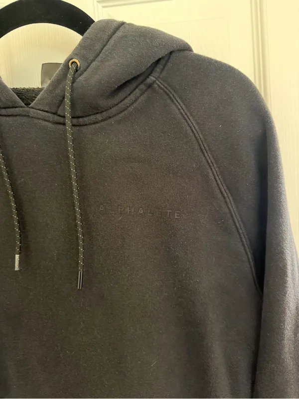 Alphalete Black Hoodie Sweatshirt Size Medium - Image 2